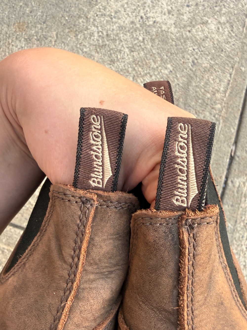 Women’s Brown Chelsea Work Boots - Slip-On Leather Style Size 5 - Picture 5 of 7